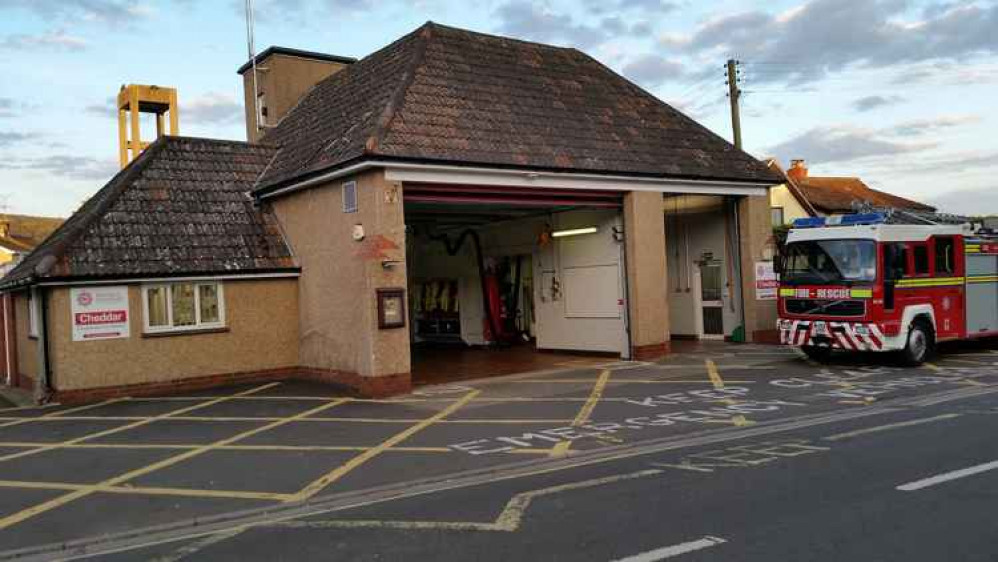 A crew from Cheddar Fire Station rescued the horse