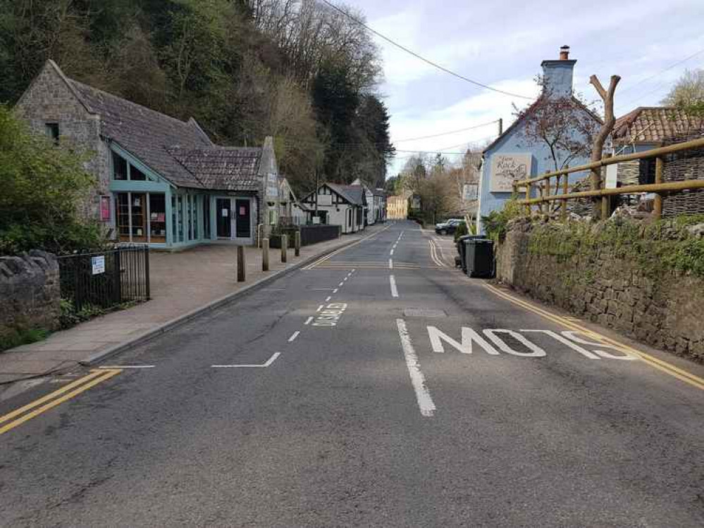 A quiet Cheddar Gorge during the first lockdown