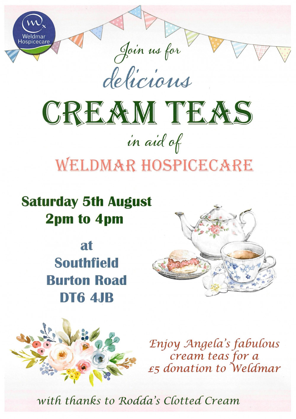 Cream Teas for Weldmar Hospicecare