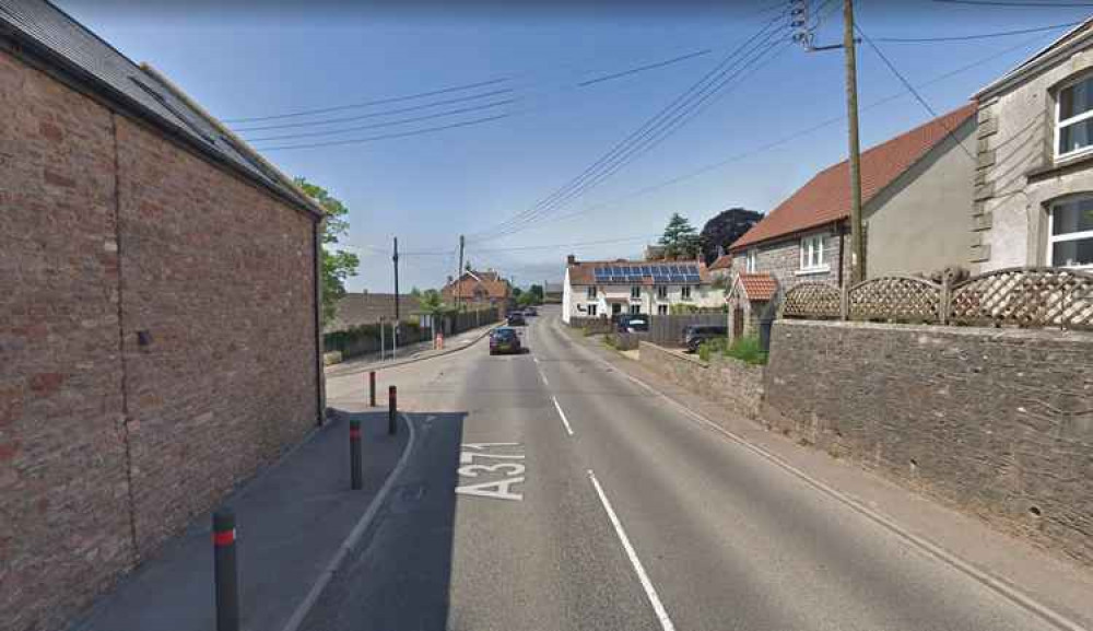 Temporary traffic lights are planned on the A371 in Draycott this week (Photo: Google Street View)