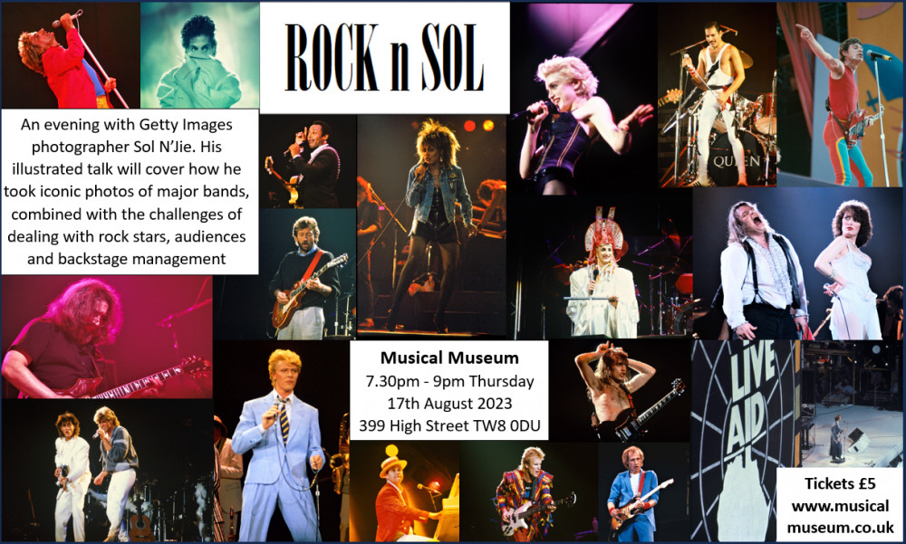 Sol N'Jie used a 35mm camera to capture rare and unseen images from unique vantage points of music legends during the 1980s. (Credit: Sol N'Jie)