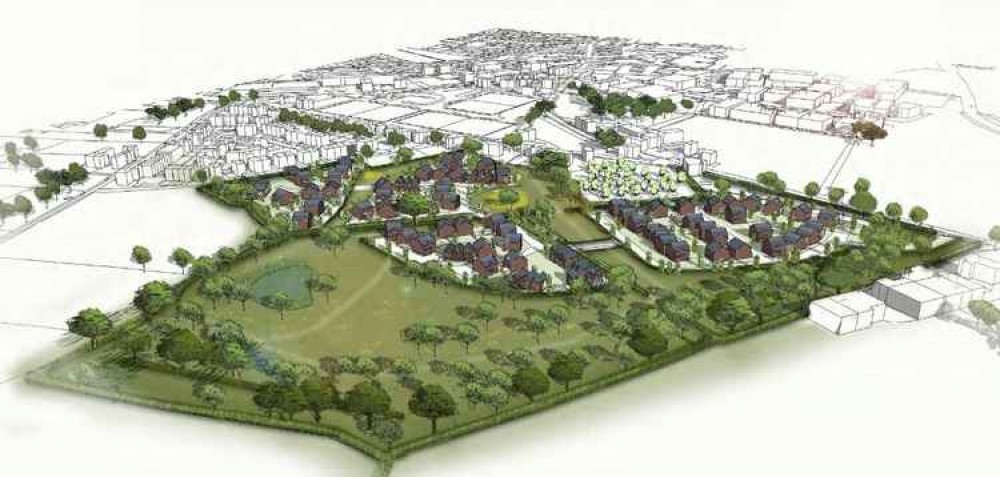 Plans for 115 homes on B3151 Lower New Road in Cheddar (Photo: Gladman Developments)