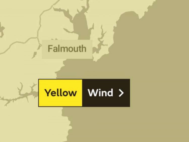 Strong winds are predicted for tomorrow. (Image: Met Office) 