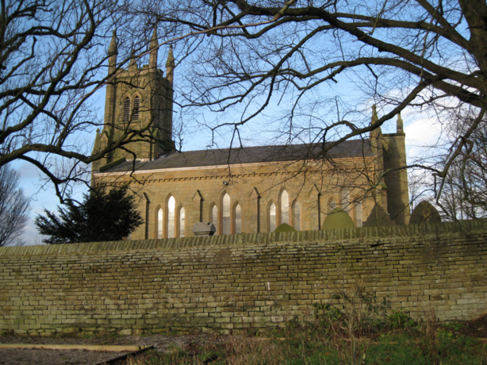 The Victorian church, of 197A Hurdsfield Road, has soldiers from both World Wars buried there. (Image - Robin Stott / Holy Trinity Church, Hurdsfield Road, Macclesfield / CC BY-SA 2.0 Unchanged https://commons.wikimedia.org/wiki/File:Holy_Trinity_Church,_Hurdsfield_Road,_Macclesfield_-_geograph.org.uk_-_1608784.jpg)