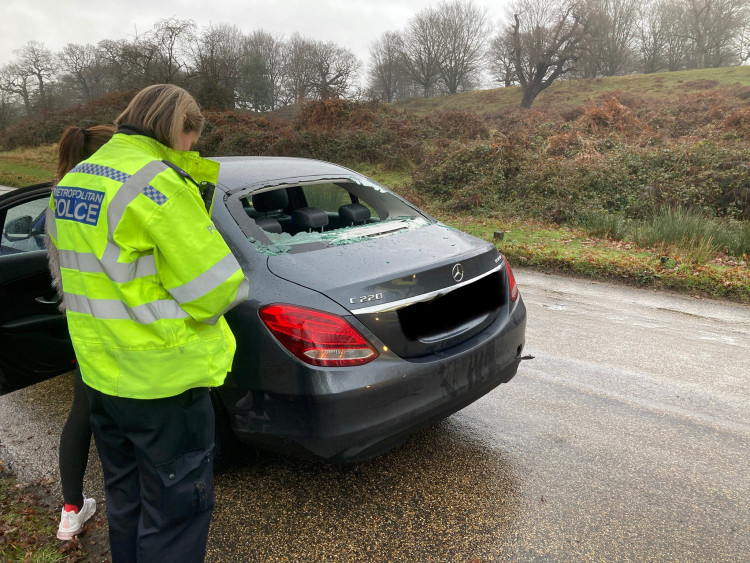 Previous accident outside Ham Gate in Richmond Park. (Photo: SWNS Matthew Newby)