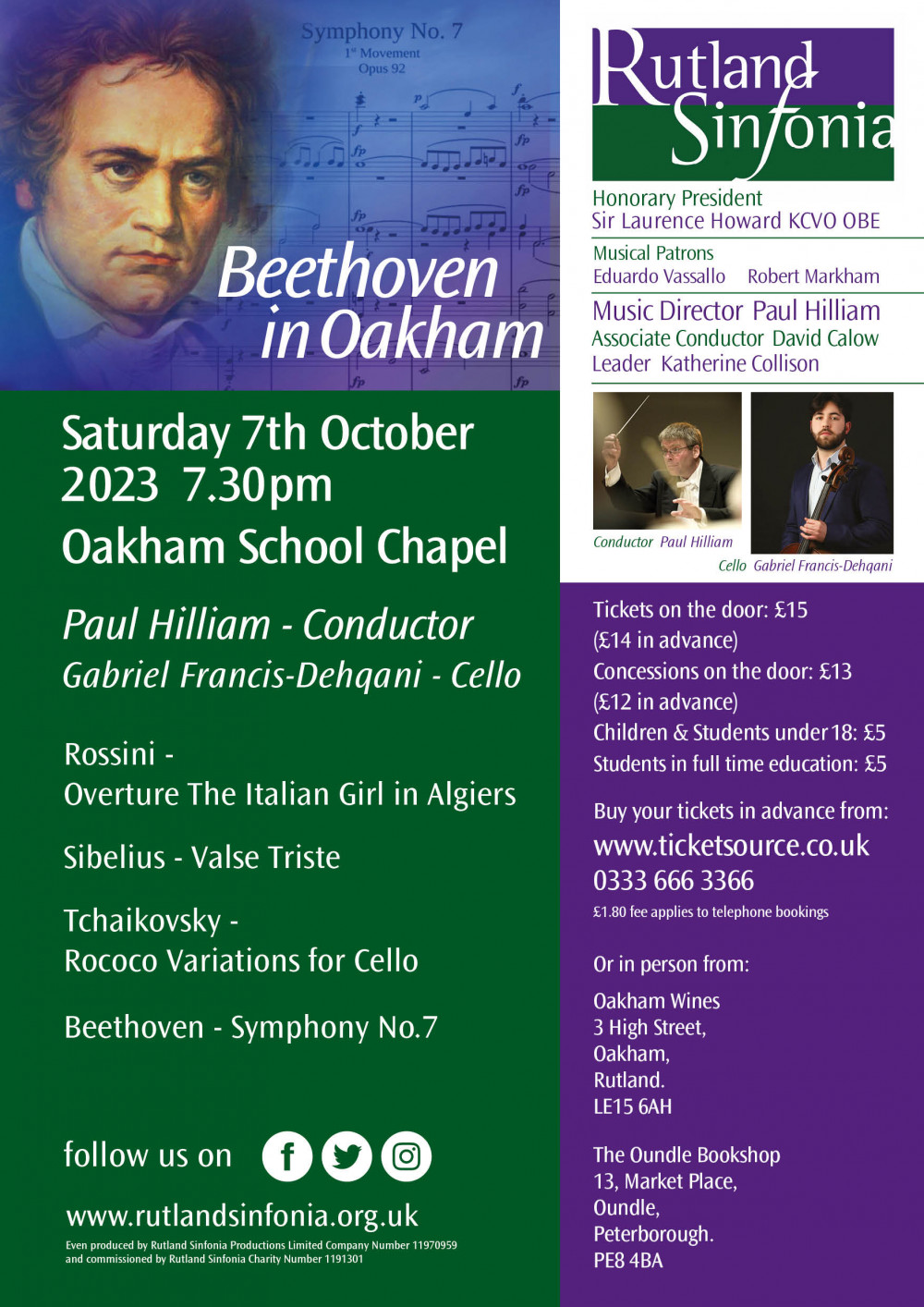 Rutland Sinfonia - Beethoven in Oakham