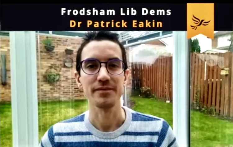 Dr Patrick Eakin. Image: Frodsham Ward Lib Dems