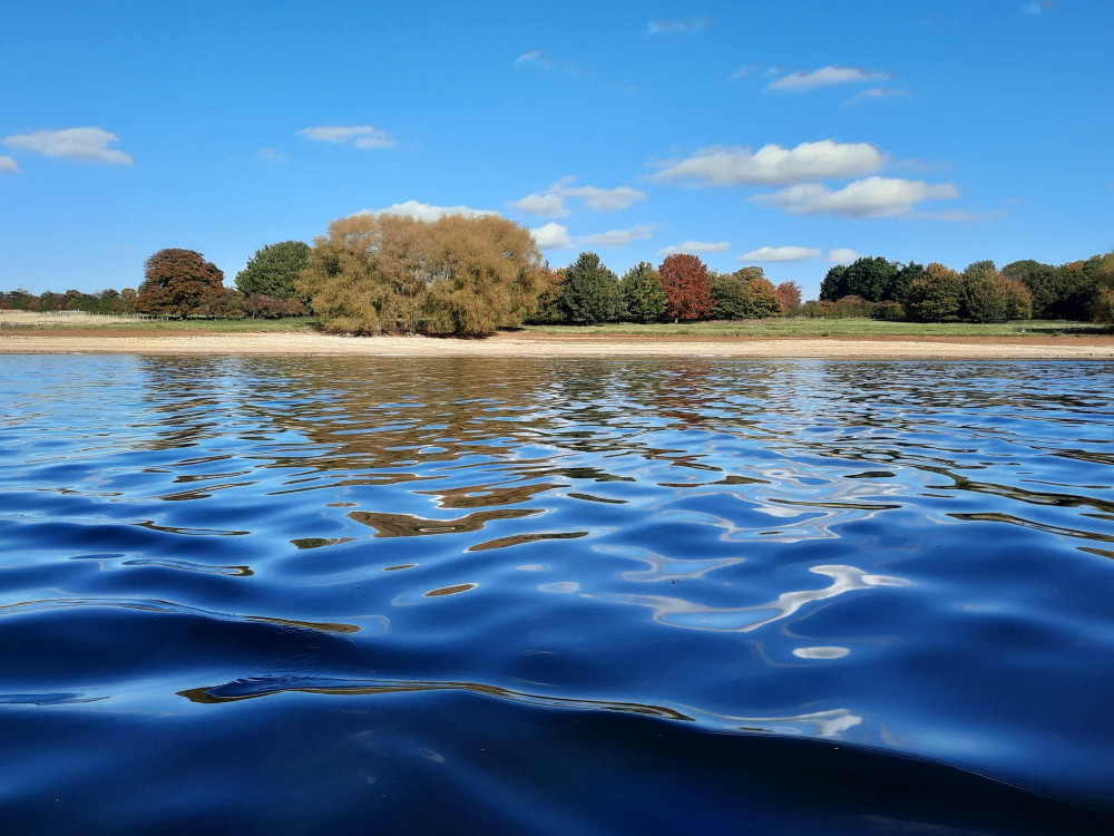 A Rutland resident swam across Rutland Water this weekend to raise money for a local hedgehog rescue. Image credit: Nub News.  