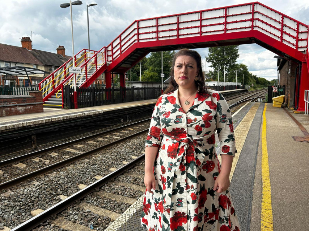 Alicia Kearns is fighting for a ticket machine to be installed at Oakham train station. Image credit: Alicia Kearns.