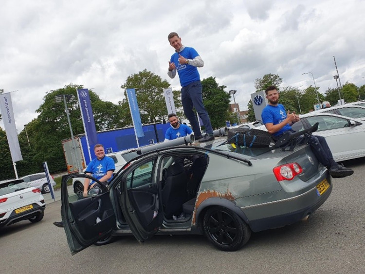 Crewe Volkswagen trio, Jack Hughes, Edward Hark and Mike Brain aka The ‘Cheshire Boys’ completed the Banger Rally at the end of July (Nub News).