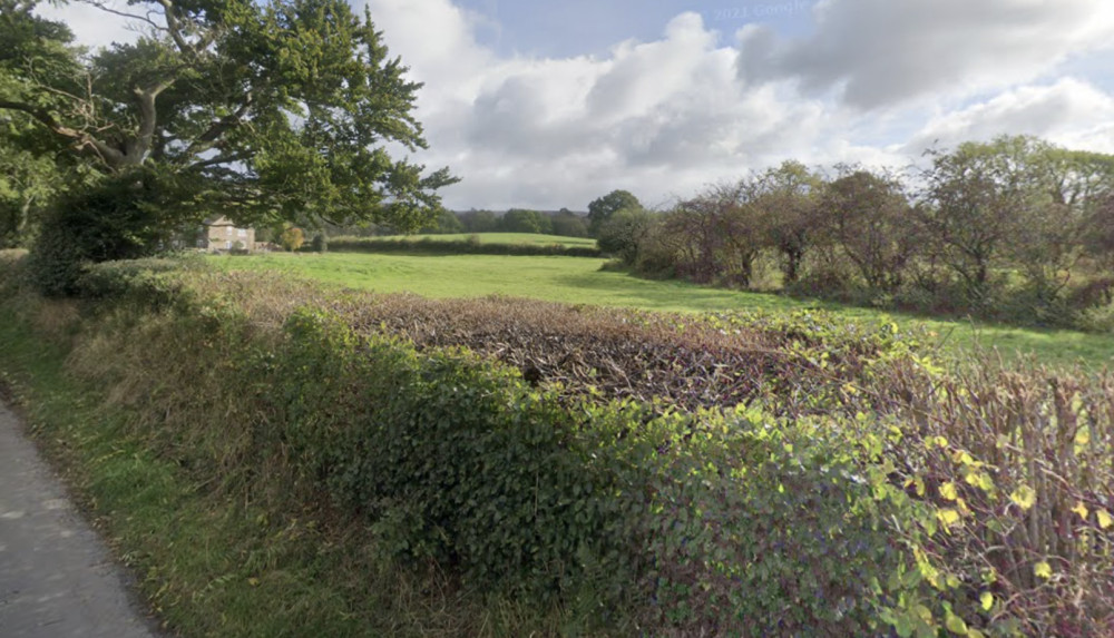 The site is located to the north of Fold Lane, Bosley. (Image - Google) 