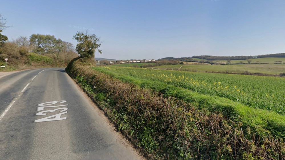 Land east of A379, Dawlish (Google)