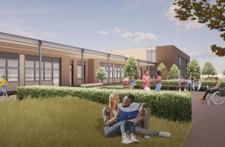 Image of what the new college block for Seashell Trust in Cheadle Hulme could look like (Image - Stockport Council / Seashell)