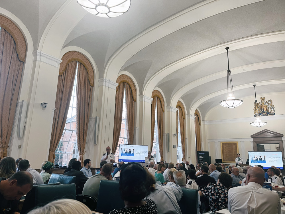 Sir Mark Rowley speaking at Community Engagement event. (Photo: Emily Dalton)