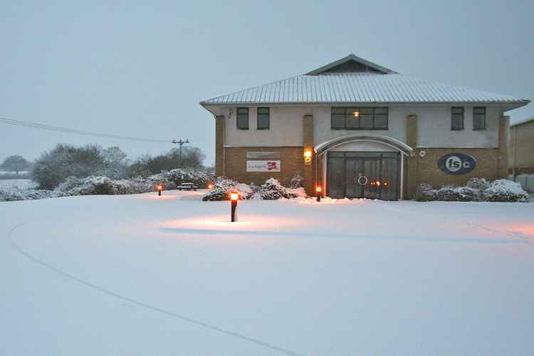 The FSC office in the snow