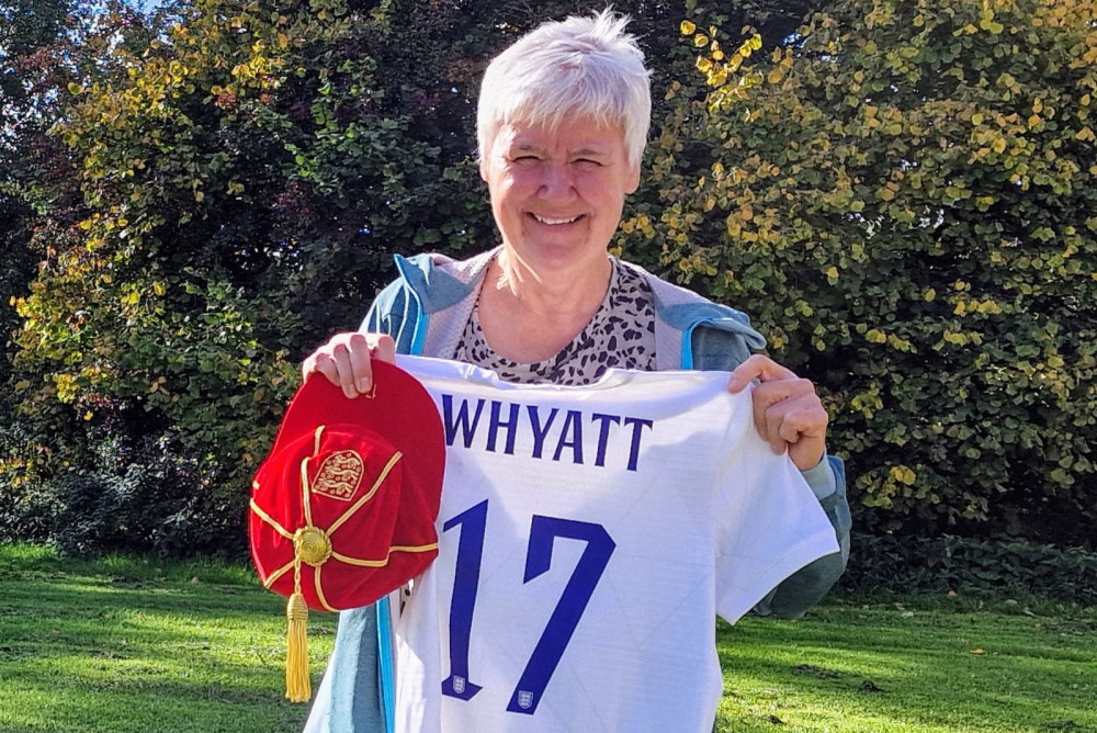 Sue Whyatt was part of the first-ever England women's national football team. She was the 17th player to get on the pitch for the Lionesses. (Image - Sue Whyatt) 