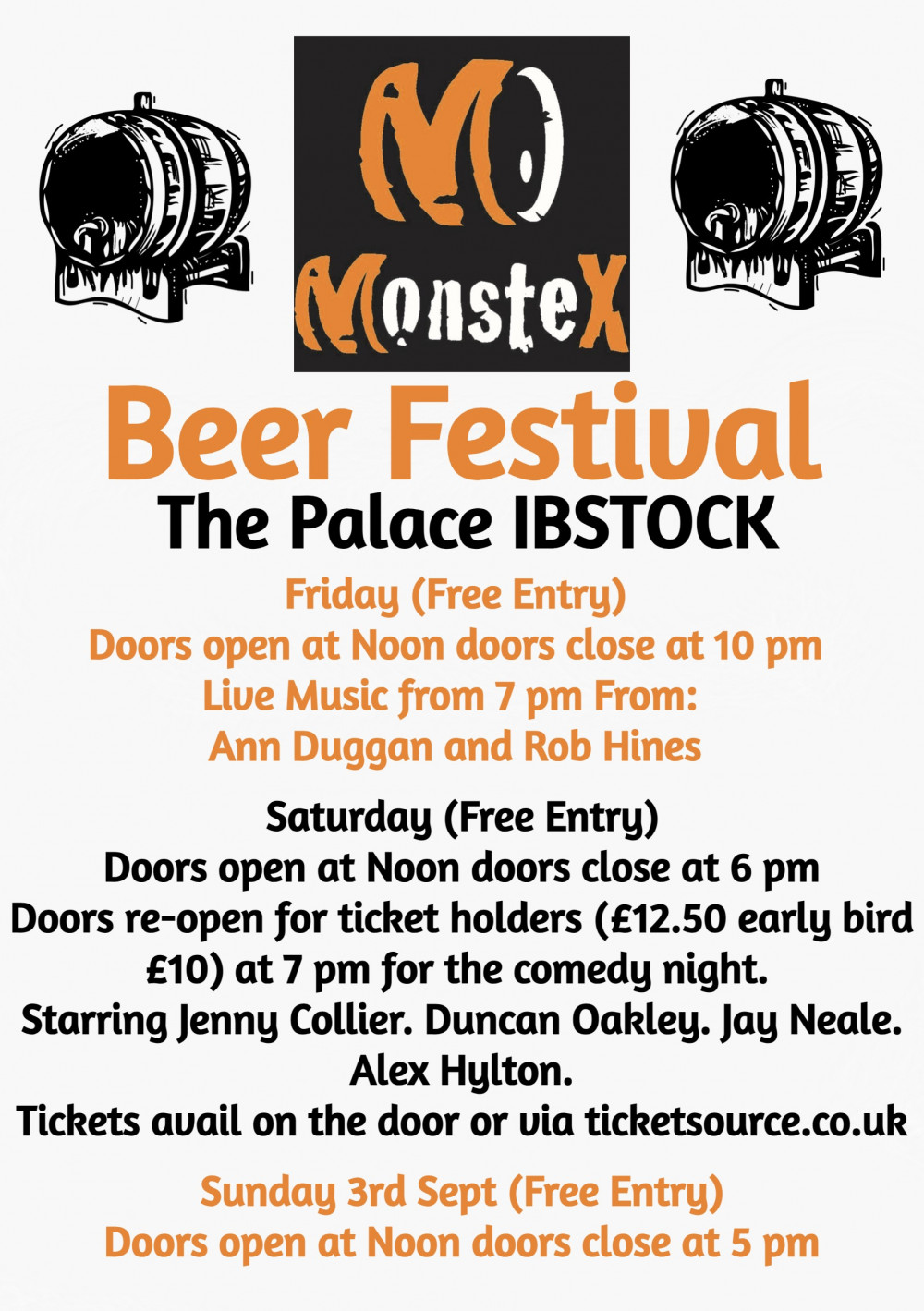 Monstex Beer Festival at The Palace Community Centre High street Ibstock, near Coalville