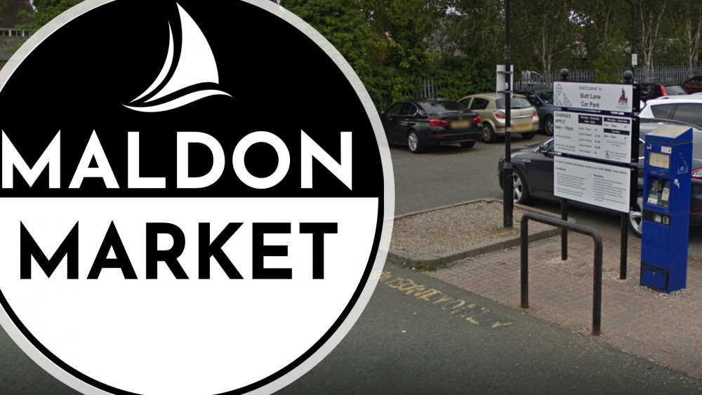 Maldon Market will continue to be based in Butt Lane Car Park just behind Maldon High Street. (Credit: Maldon Market and Google 2023)