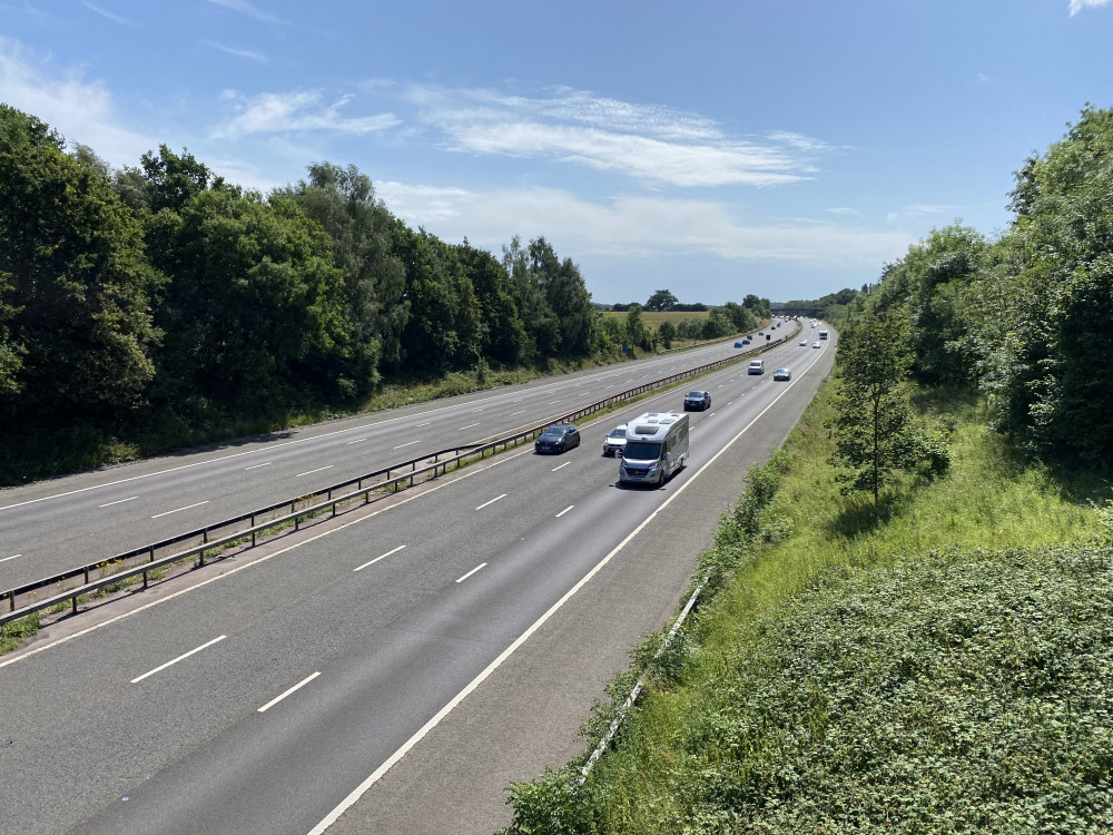 The M40 has closed northbound between junctions 15 and the M42 junction 3a due to a "police incident" (image by James Smith)