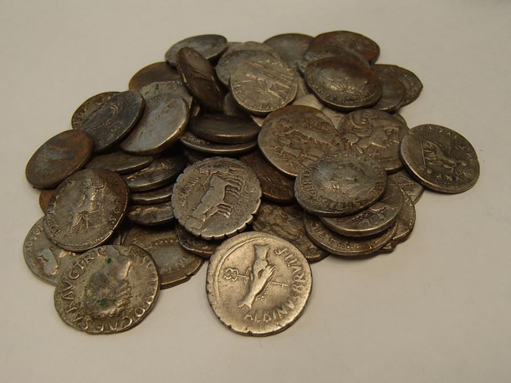 A selection of coins from the hoard (photo credit: The British Museum)