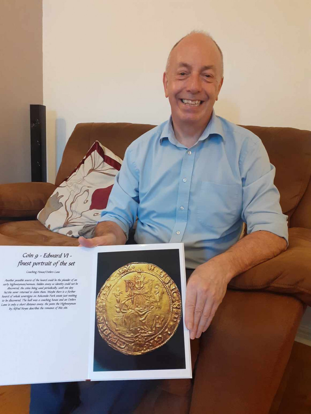 Peter Astley who found a hoard of coins dating back to Henry VIII's days. (Photo: Deborah Bowyer/Nub News) .  