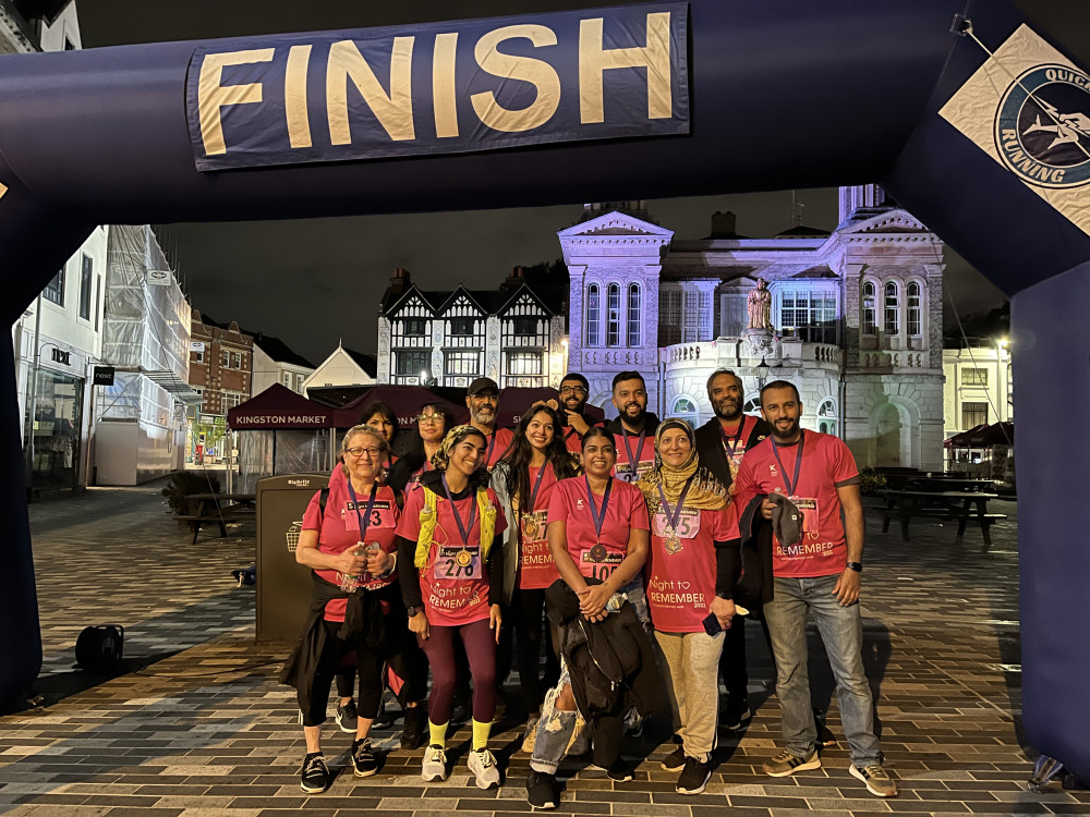 Volunteers on sponsored walk for Kingston Hospital Charity. (Photo: Kingston Hospital Charity)