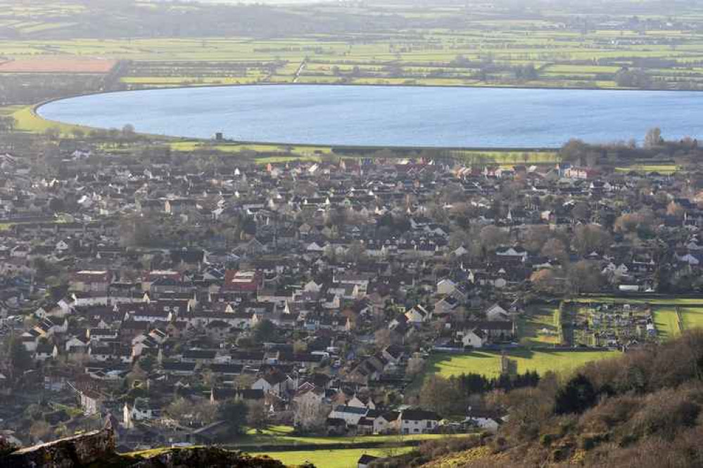 Looking across Cheddar with the reservoir in the background (Photo: Craig Hooper)