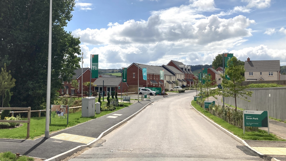 Northern end of link road near Sainsbury's, Dawlish (Nub News)