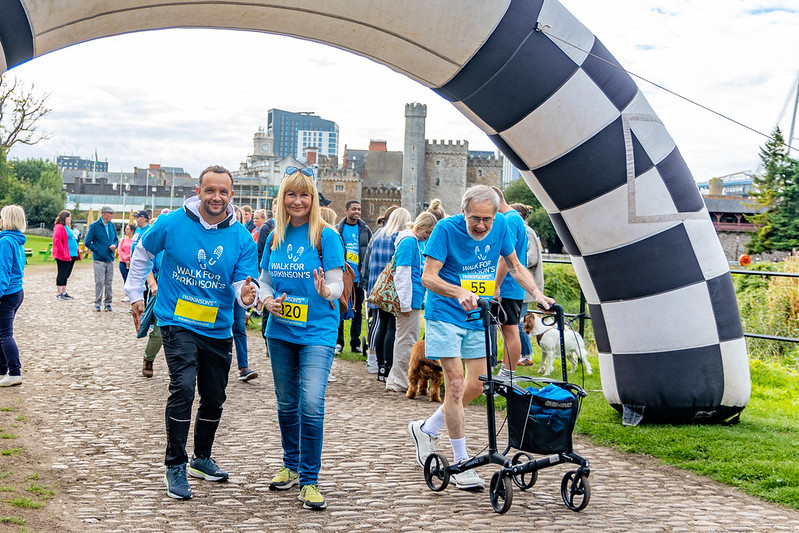 Parkinson’s UK Cymru: Jamie Baulch and Sian Lloyd at Walk for Parkinson’s in Cardiff