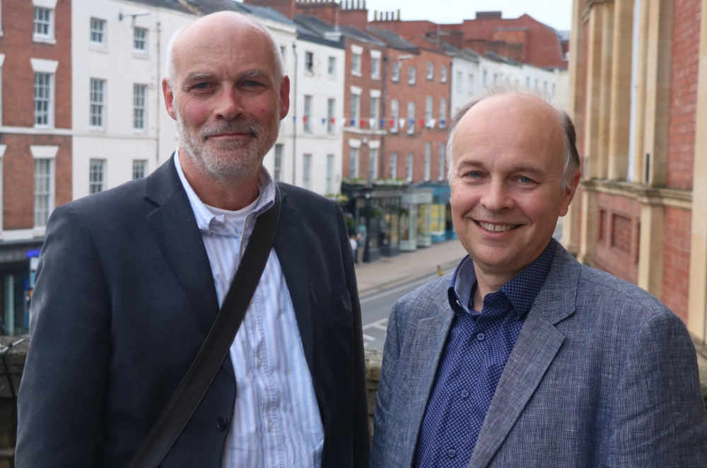 New Warwick District Council deputy leader Cllr Chris King (left) with leader Cllr Ian Davison (image via Warwick District Council)