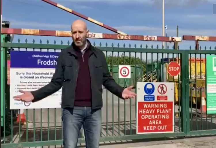 Chris at Frodsham Recycling Centre