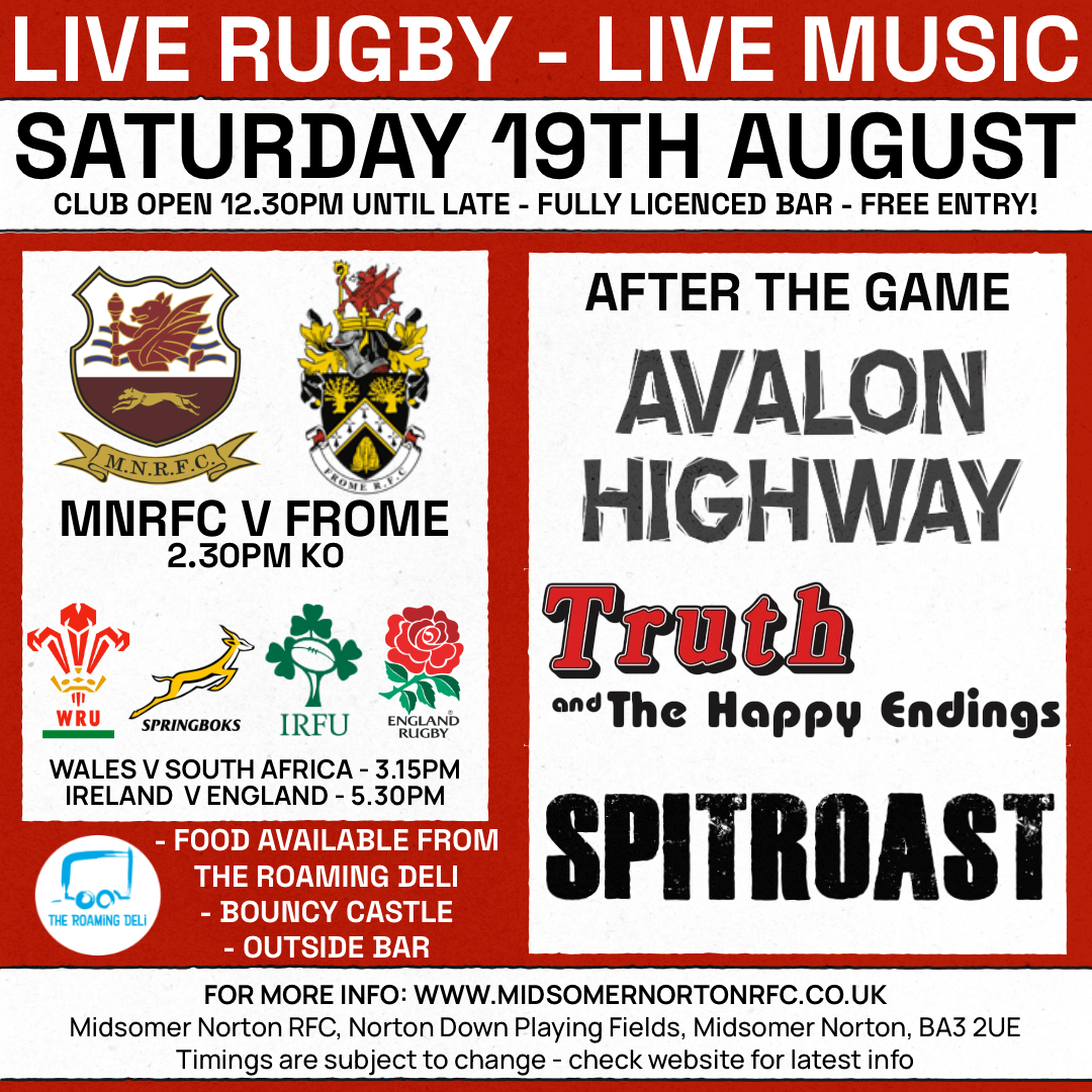Live music, food AND rugby 