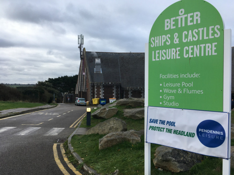 The former Ships and Castles Leisure Centre in Falmouth. (Image: Richard Whitehouse/LDRS)