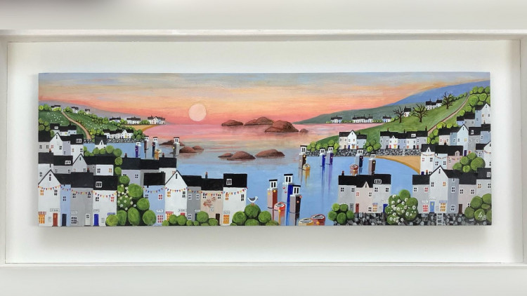 'Coastal Sunset' by Linda Bartlett, last year's public vote winner (Exmouth Art Group)