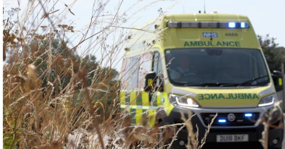 The man was pronounced dead at the scene on the M40 Junction 16 (image via West Midlands Ambulance Service)