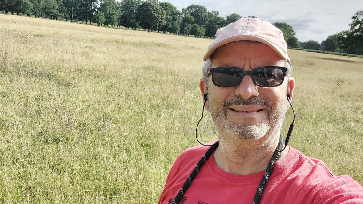 Nigel Cole walking through Bushy Park to support Hampton Hill Theatre. (Photo: Nigel Cole)