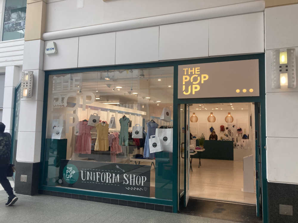 The Uniform Shop in the Merseyway Centre will remain open until Saturday 19 August (Image - Alasdair Perry)