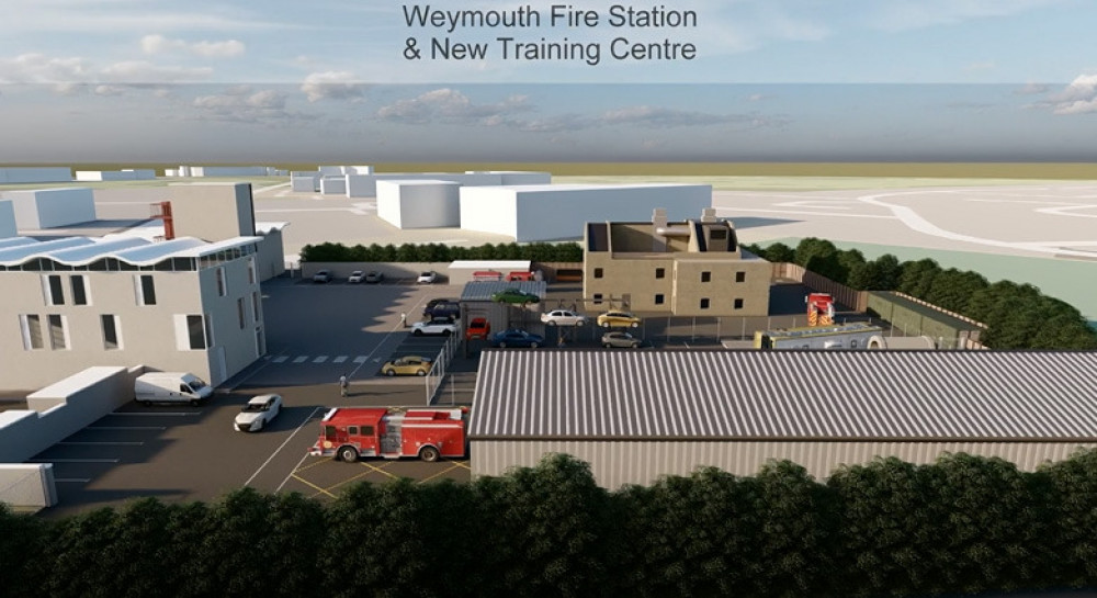 The proposed Weymouth training centre where costs have been rising above inflation