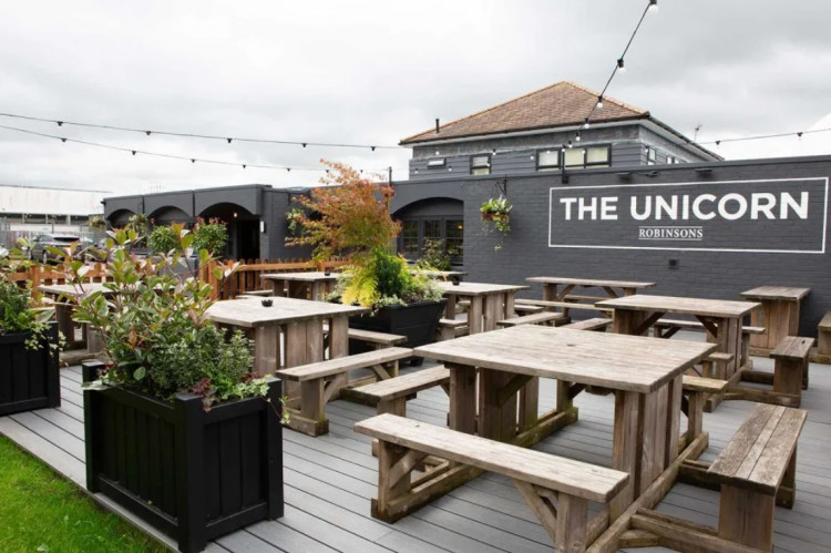 The newly-refurbished Unicorn Pub boasts a dedicated sports room and a new open-plan space (Image - Robinsons)