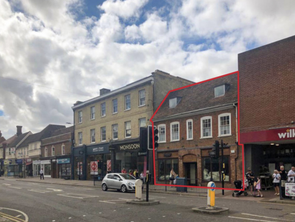 The site of the former Prezzo highlighted by the property's agents, Fleurets. CREDIT: Fleurets