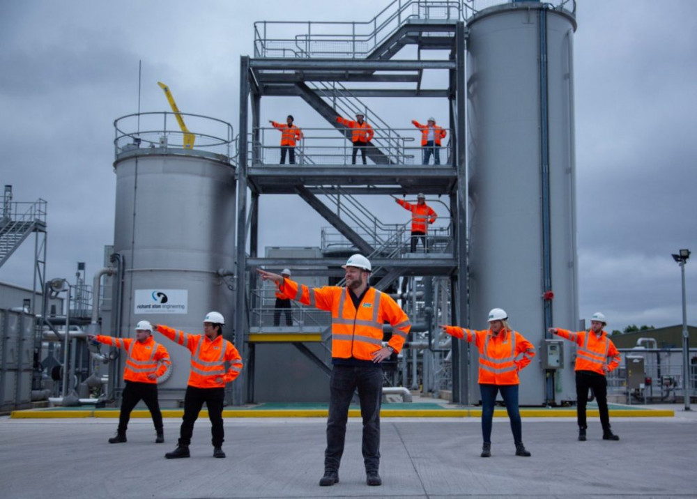 Severn Trent staff have been channelling Danny and Sandy from Grease (image via Severn Trent)