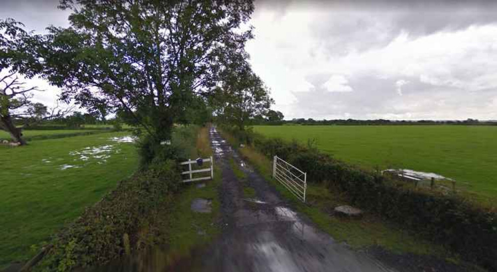 The huts will be sited along the track leading on from Yarrow Road in Mark (Photo: Google Street View)