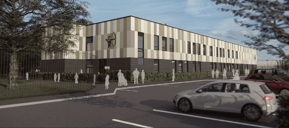 An artist's impression of the new school. All images: Leicestershire County Council