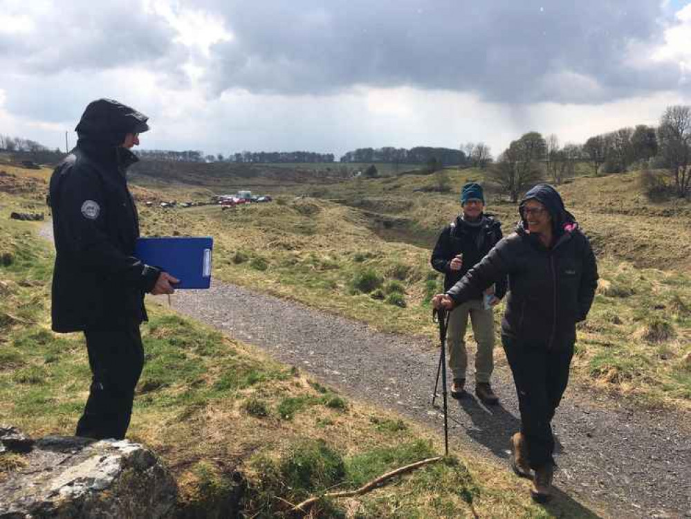 The AONB visitor survey taking place