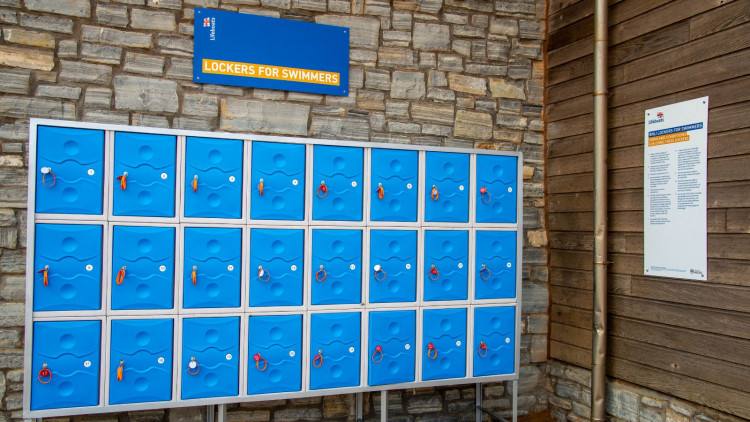 The new swimmers' lockers at the lifeboat station (John Thorogood/ RNLI)