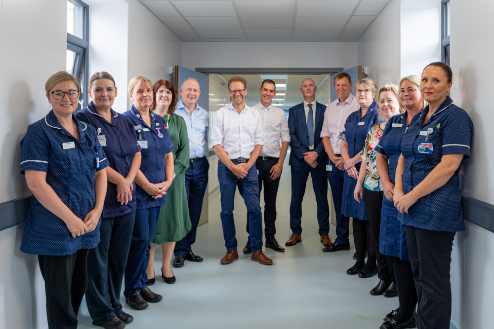 Government health minister, Lord Nick Markham, visited Leighton Hospital on Tuesday 15 August (Nub News).