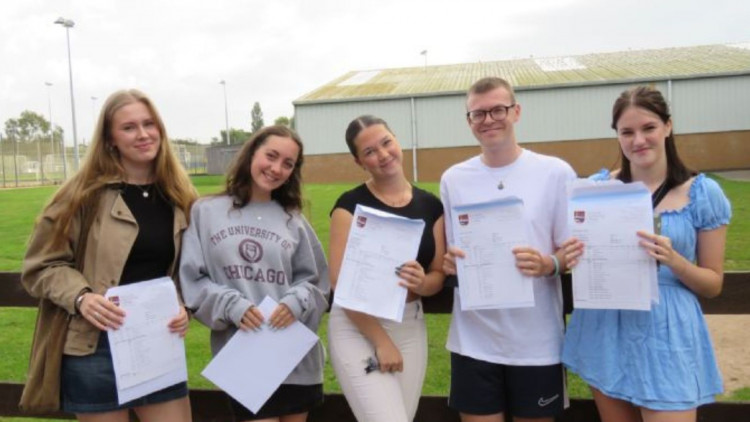 Students with results (Exmouth Community College)