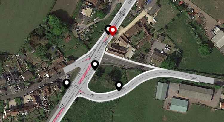 The Cross Junction near Axbridge (Photo: North Somerset Council and Somerset County Council)