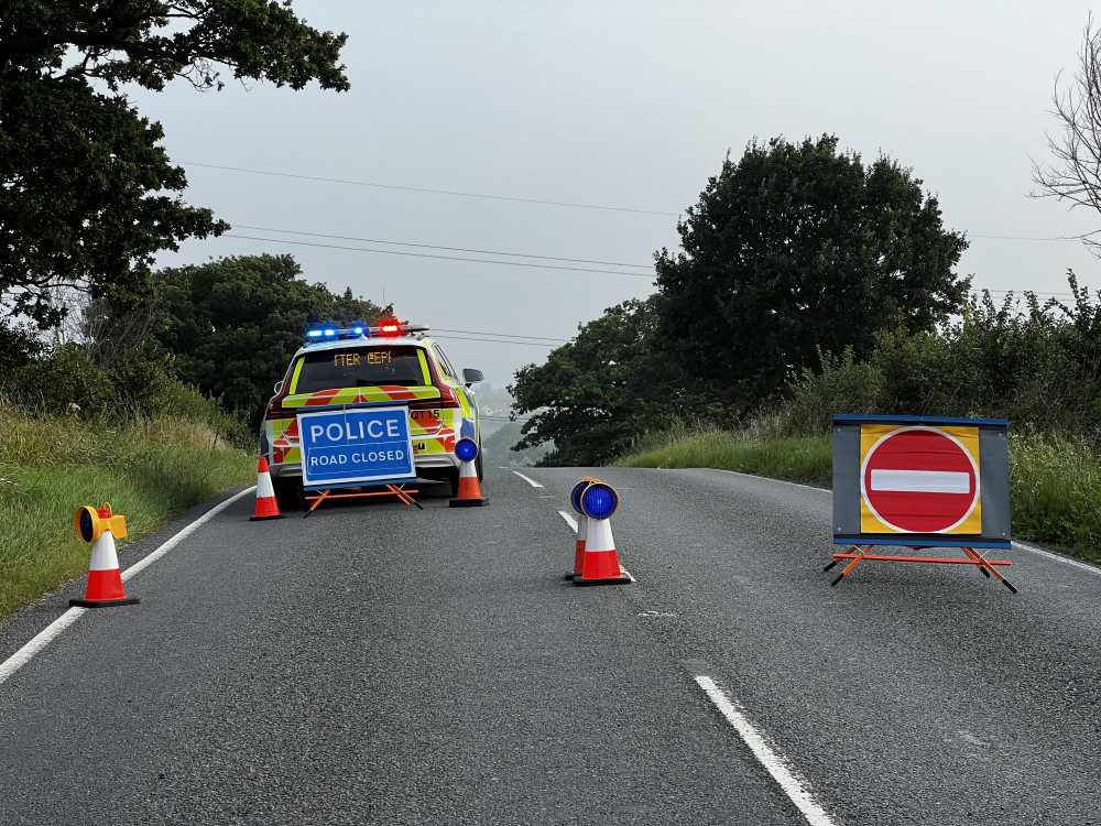 Three ambulances and two air ambulances responded to the collision in Lower Burnham Road this morning, along with other emergency services. (Photo: Ben Shahrabi)