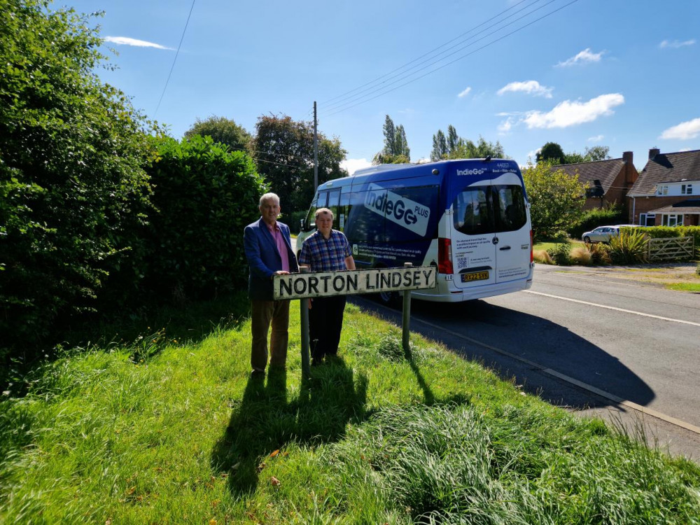 The IndieGo Plus service has been trialled in Norton Lindsey over the past few months (Image via Warwickshire County Council)